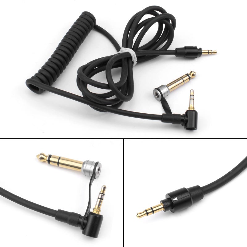 Learsoon Replacement Audio Aux Auxiliary Extension Cable Compatible with Beats by Dr Dre Solo Studio Pro/Detox Edition Headphones (Black) - Image 5